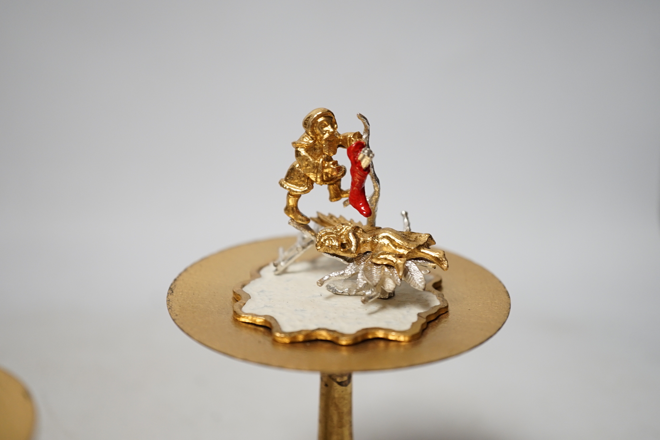 Four Elizabeth II limited edition surprise toadstools by Christopher Nigel Lawrence, opening to reveal pixies at various pursuits, London, 198 largest 15.9cm, 1981/82/83/88, two covers apparently unmarked.